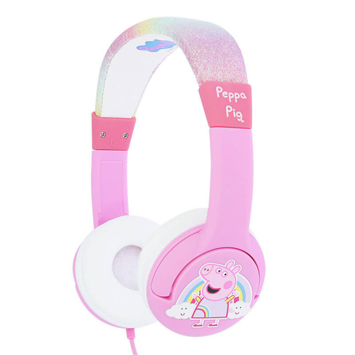 Laidinės ausinės vaikams OTL Peppa Pig Glitter (rožinė)