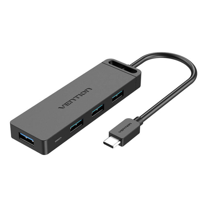 Hub 5in1 su 4 prievadais USB 3.0 ir USB-C laidu Vention TGKBF 1m