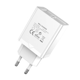 Seinälaturi USB-A Vention FAAW0-EU 12W 2.4A (valkoinen)