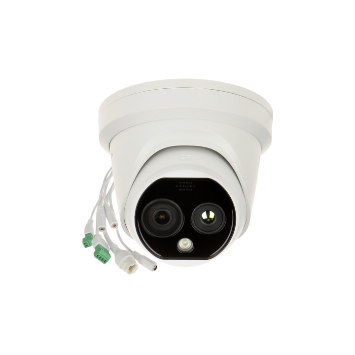 IP HIBRIDINĖ TERMINIO VAIZDO KAMERA DS-2TD1228-2/QA 2,1 mm – 720p, 2,2 mm – 4 MP „Hikvision“