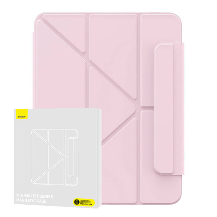 Magnetic Case Baseus Minimalist priekš Pad Air4/Air5 10,9″/Pad Pro 11″ (mazuļu rozā)