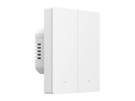 M5-2C-80W WiFi Matter viedais sienas slēdzis (2 kanālu, rāmim)