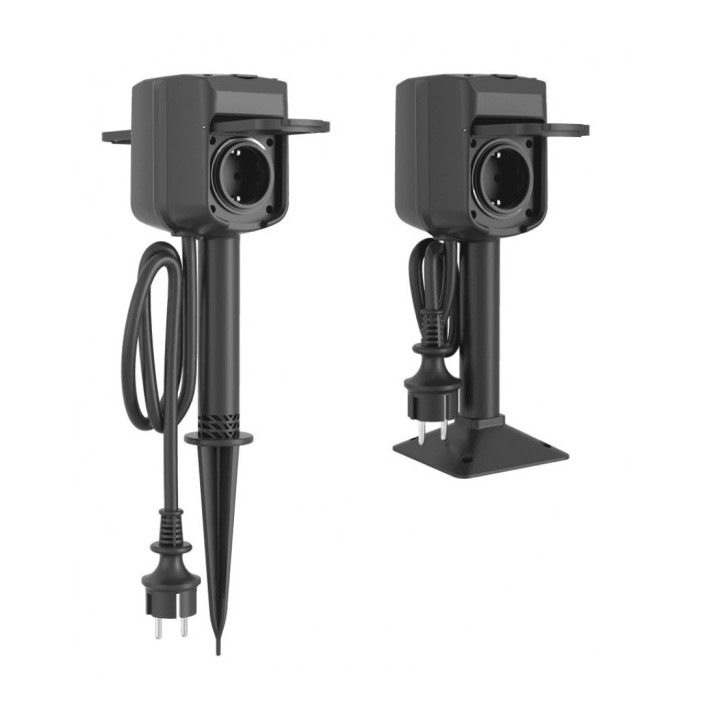 WOOX R6079 Intelligent double smart outdoor socket IP44, 16A, Wi-Fi