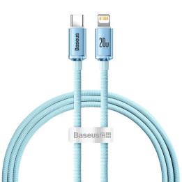 Baseus Crystal Shine USB-C uz IP kabelis, 20 W, 1,2 m (zils)