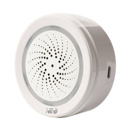 NEO NAS-AB02W Älykäs hälytyssireeni, 100 dB, WiFi TUYA
