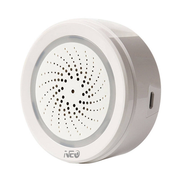 NEO NAS-AB02W išmanioji signalizacijos sirena, 100dB, WiFi TUYA