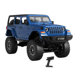 RC nuotolinio valdymo automobilis 1:14 Double Eagle (mėlynas) Jeep Crawler Pro E340-003