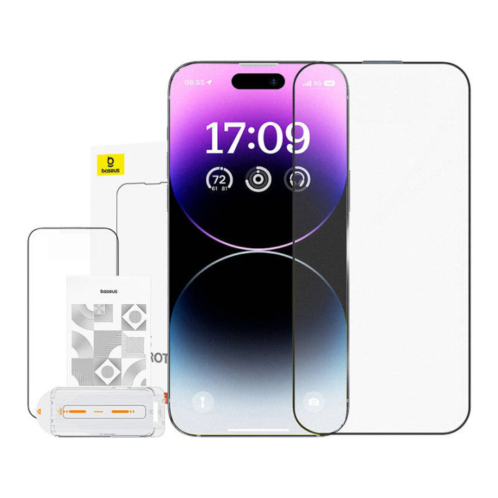 Rūdīta stikla pamatne kristāliska pretatspīduma iPhone 14 ProMax