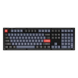 Keychron V6 RGB Brown Switch laidinė mechaninė klaviatūra (matinė juoda) [V6-C3].
