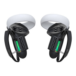 Valdiklio rankena su baterijos durelėmis Kiwi Design Q1 PRO-2.2, skirta Meta Quest 2 Black