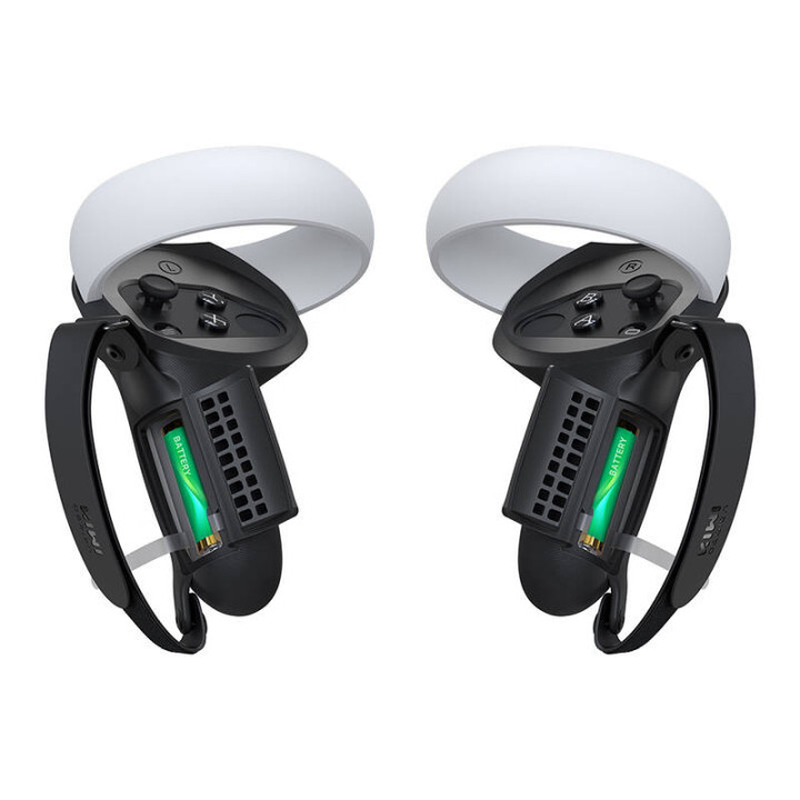 Kontrollera rokturis ar akumulatora durvīm Kiwi Design Q1 PRO-2.2 priekš Meta Quest 2 Black