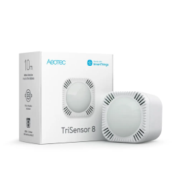 Aeotec TriSensor 8 – 3 viename jutiklis (temperatūra + judėjimas + šviesos intensyvumas), Z-Wave 800 serija (ZWA045-C)
