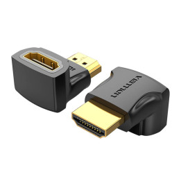 Adapteris 90° HDMI kištukinė ventiliacija AIOB0-2, 4K 60Hz, 2 vnt.