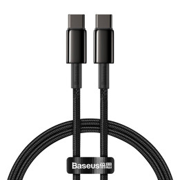 Кабель Baseus Tungsten Gold от Type-C до Type-C, 100 Вт, 2 м (черный)