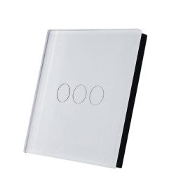 SmartWise TEREM3W Bluetooth (eWeLink-Remote) belaidis jutiklinis jungiklis, baltas, 3 mygtukai