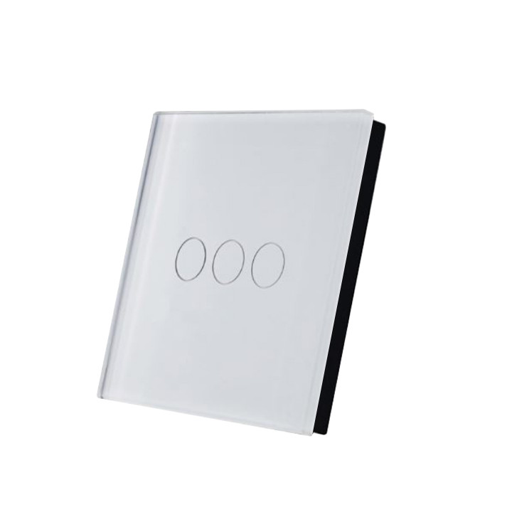 SmartWise TEREM3W Bluetooth (eWeLink-Remote) bezvadu skārienslēdzis, balts, 3 pogas