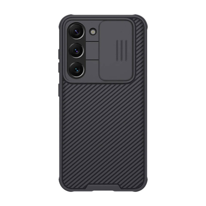Nillkin CamShield Pro ümbris Samsung S23+ jaoks (must)