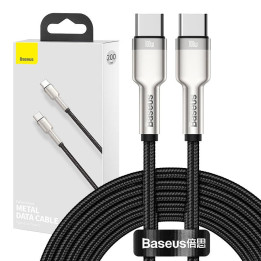 Laidas iš USB-C į USB-C Baseus Cafule, 100 W, 2 m (juodas)