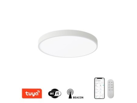 Smart griestu lampa balta 40cm 36W 2736 lm Tuya WiFi BEACON