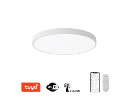 Smart griestu lampa balta 50cm 48W 3468 lm Tuya WiFi BEACON