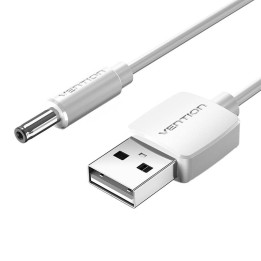 Toitekaabel USB 2.0 kuni DC 3,5 mm silindripistikuga 5 V ventilatsioon CEXWF 1 m (valge)