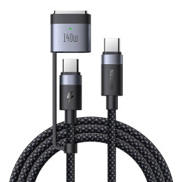 2-in-1 USB-C - USB-C + Magsafe 3 -kaapeli Mcdodo CA-0140, 2 m (musta)