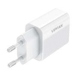 Сетевое зарядное устройство VFAN E01, 1x USB, 2,4А + кабель Lightning (белый)