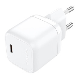 Зарядное устройство Vention FAKW0-EU USB-C GaN (30 Вт) (белое)