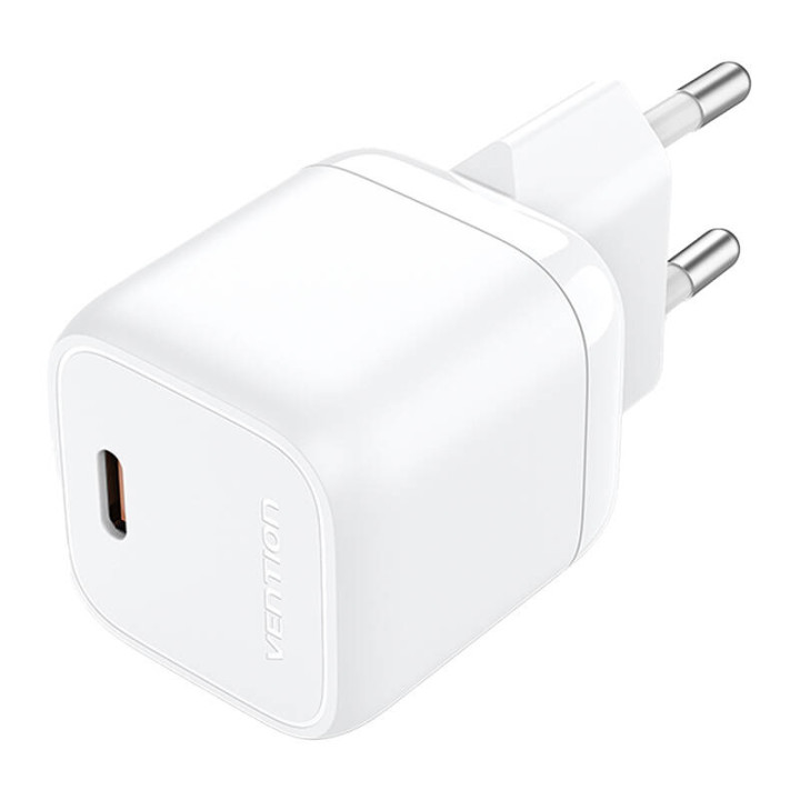 Vention FAKW0-EU USB-C GaN maitinimo įkroviklis (30 W) (baltas)