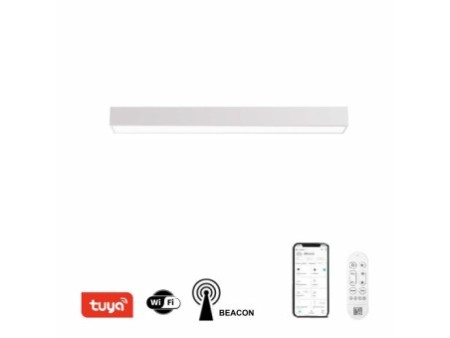 Smart griestu lampa balta 90cm 29W 2204lm Tuya WiFi BEACON