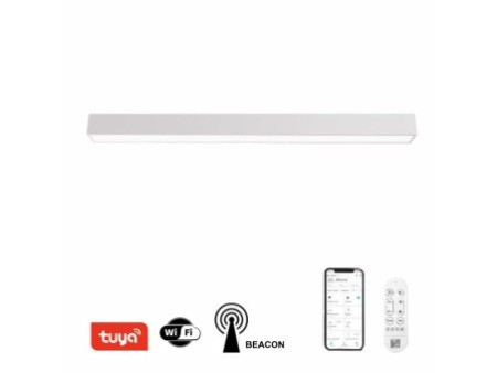 Smart griestu lampa balta 120cm 38W 2882lm Tuya WiFi BEACON