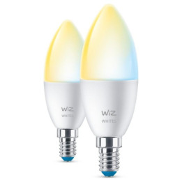WiZ,Свеча,4,9Вт,2700-6500,C37,E14,2 шт источник света