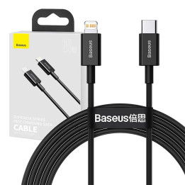 „Baseus Superior“ serijos USB-C laidas iki „iP“, 20 W, PD, 2 m (juodas)