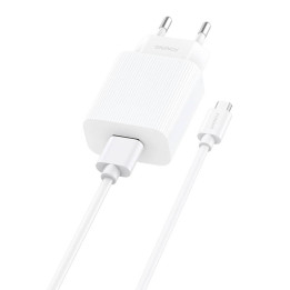 Greitas įkroviklis Foneng EU28 12W, 1xUSB, QC 3.0 + USB Micro laidas