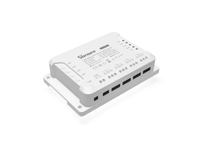 Sonoff 4CH PRO (R3) WiFi + RF viedais releja slēdzis ar 4 kanāliem, NO/NC un sauso kontaktu atbalstu