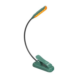 Belaidė lempa Glocusent mini GLCSNTBL102G prisegama knygos lemputė, USB-C žalia