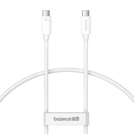 Кабель Baseus Superior USB4 USB-C — USB-C, 240 Вт, 1 м (белый)