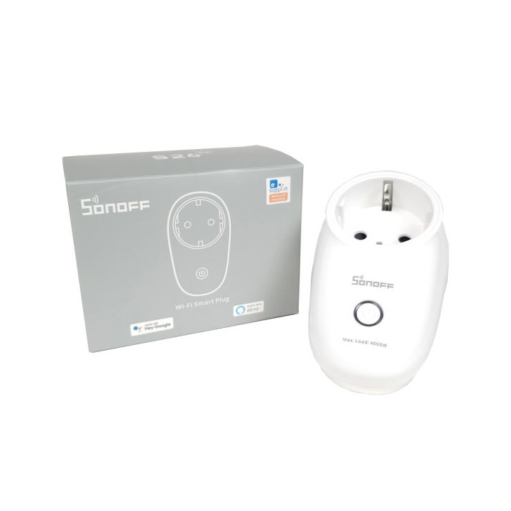 Sonoff S26R2 išmanusis WiFi kištukas (4000W / 16A)