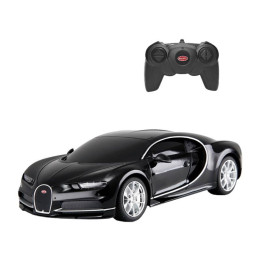 RASTAR R/C 1:24 Bugatti Chiron nuotolinio valdymo automobilis (juodas)