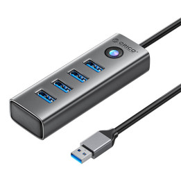 Orico PDD4U USB - 4x USB 3.0 -keskitinsovitin (harmaa)