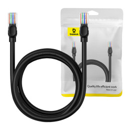 Baseus Ethernet CAT5, 2 m tinklo kabelis (juodas)