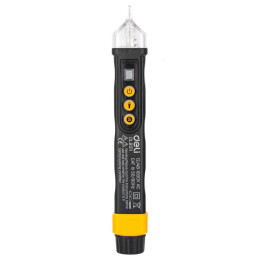 Nekontaktinis įtampos testeris Deli Tools EDL8011, 12/48-1000V AC (juodas)