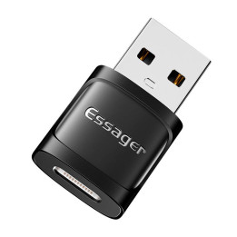 Sovitin OTG USB-C naaras USB 3.0 uros Essager (musta)