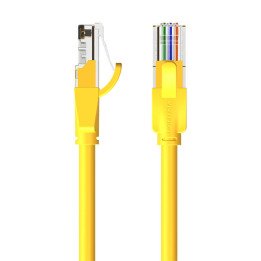 Tinklo kabelis UTP CAT6 Vention IBEYF RJ45 Ethernet 1000Mbps 1m Geltona