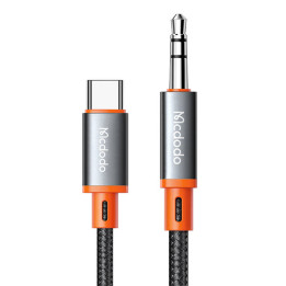 Kabelis Mcdodo CA-0820 USB-C iki 3,5 mm AUX mini lizdo, 1,2 m (juodas)