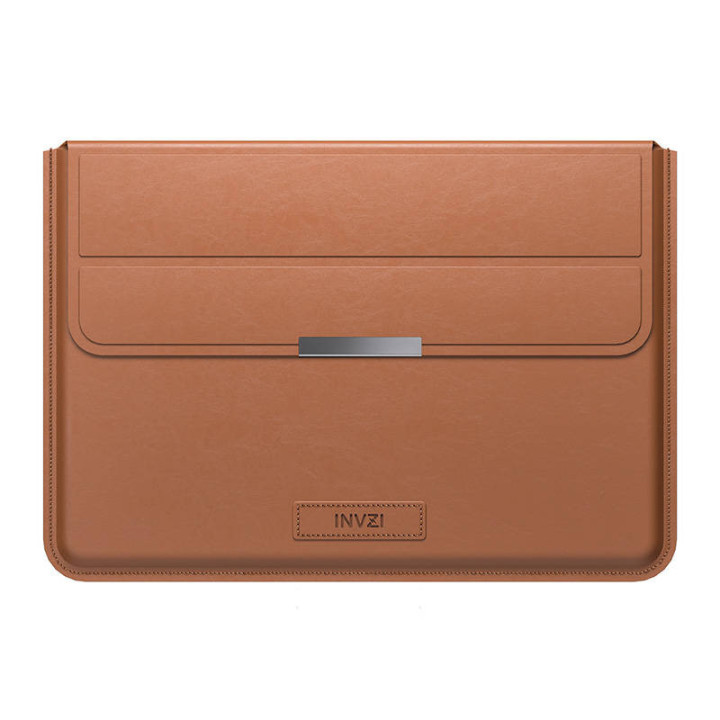 Кожаный чехол/чехол INVZI с функцией подставки для MacBook Pro/Air 15/16 дюймов (коричневый)