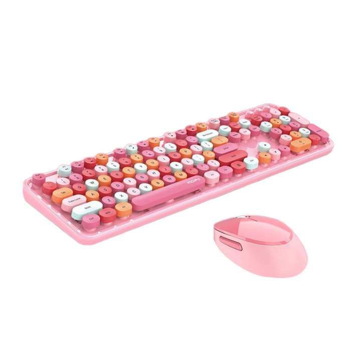 Belaidė klaviatūra + pelė MOFII Sweet 2.4G (rožinė)
