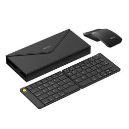 Delux KF10 sulankstoma belaidė klaviatūra ir MF10PR (QWERTY) pelės rinkinys