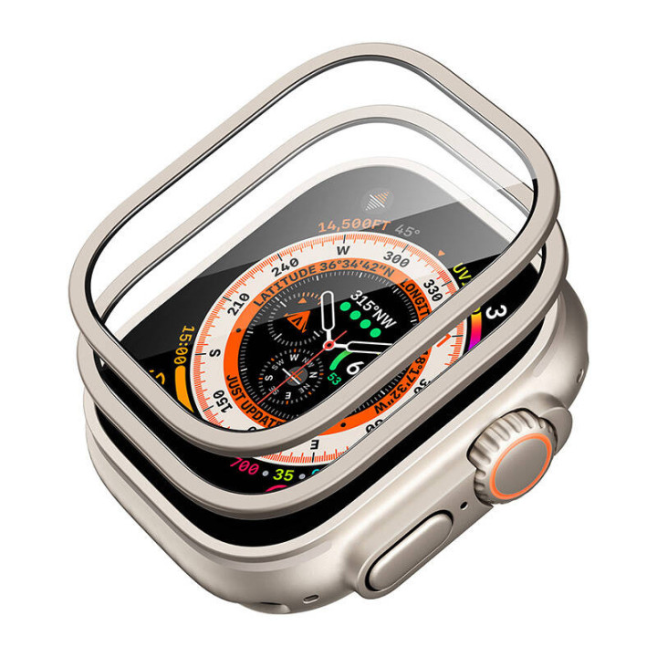 Apsaugos rinkinys Apple Watch Ultra ESR 49mm (dėklas + stiklas) (titanas)