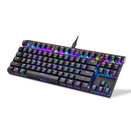 Mechaninė žaidimų klaviatūra Motospeed CK101 RGB (juoda)